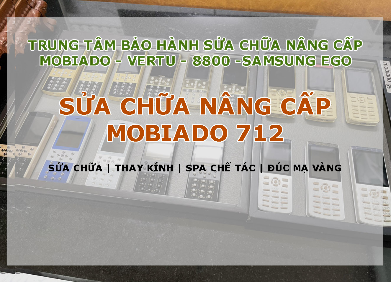 Sửa chữa thay kính mobiado 712 classic