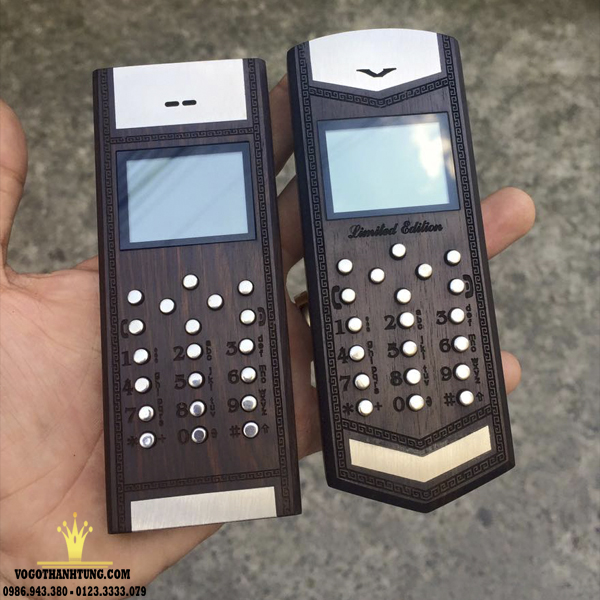 điện thoại vỏ gỗ thanh tùng