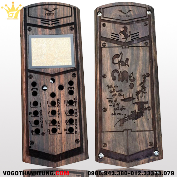 vỏ gỗ 1202 khắc cha mẹ - B01